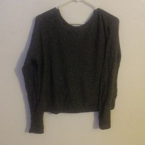 Dark grey knit sweater